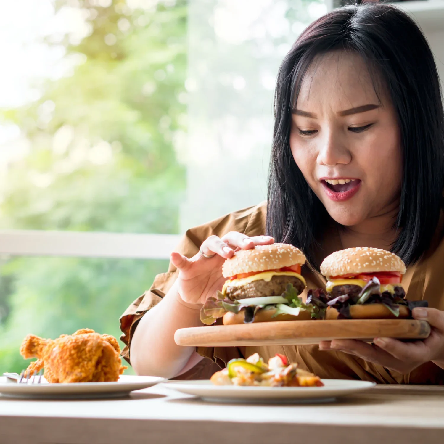 Mulher com Burgers