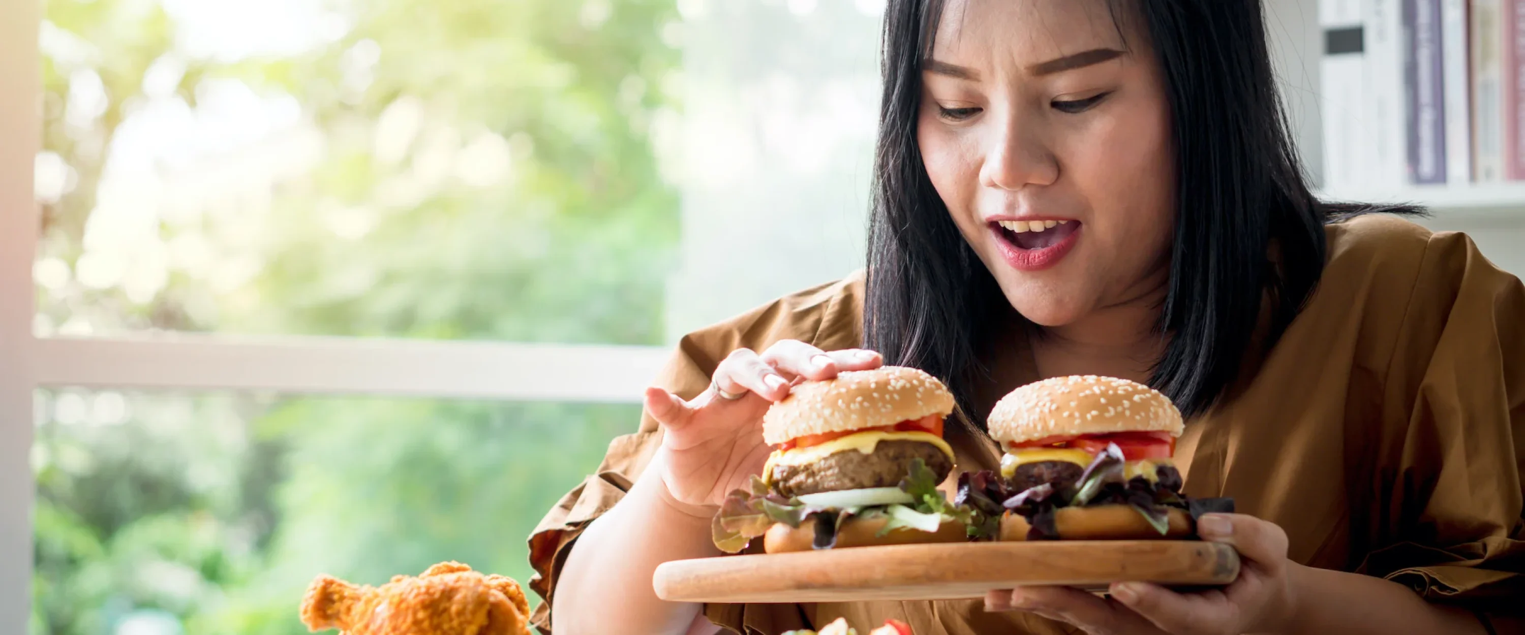 Mulher com Burgers